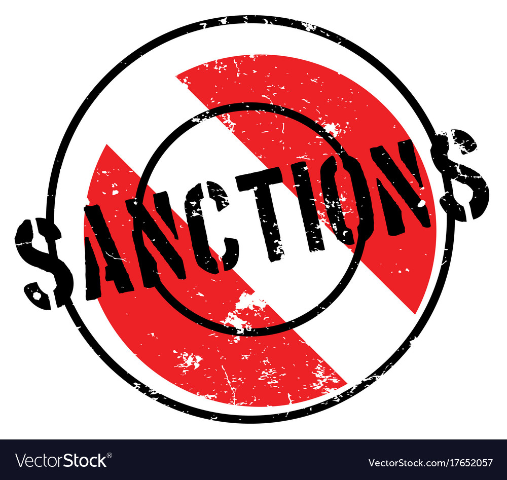 Sanctions Rubber Stamp Royalty Free Vector Image