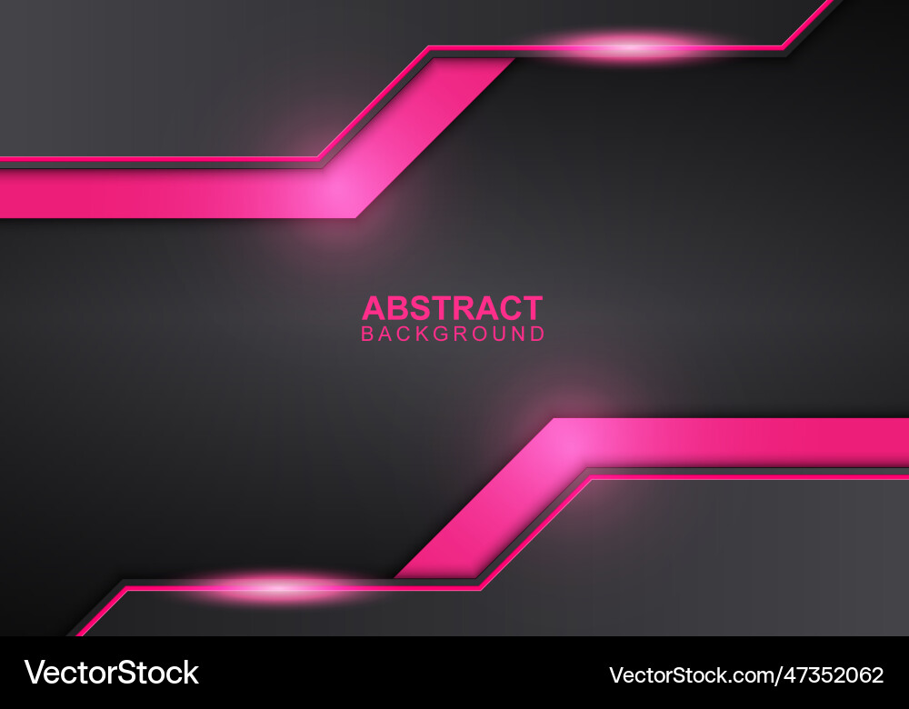 Abstract black and pink modern overlapping layer Vector Image