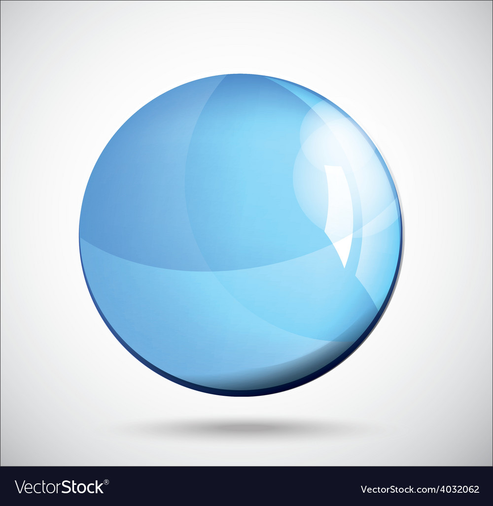 Glass sphere Royalty Free Vector Image - VectorStock