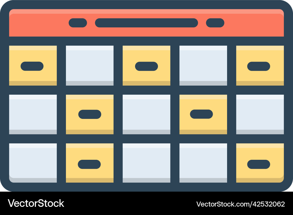 Schedules Royalty Free Vector Image - VectorStock