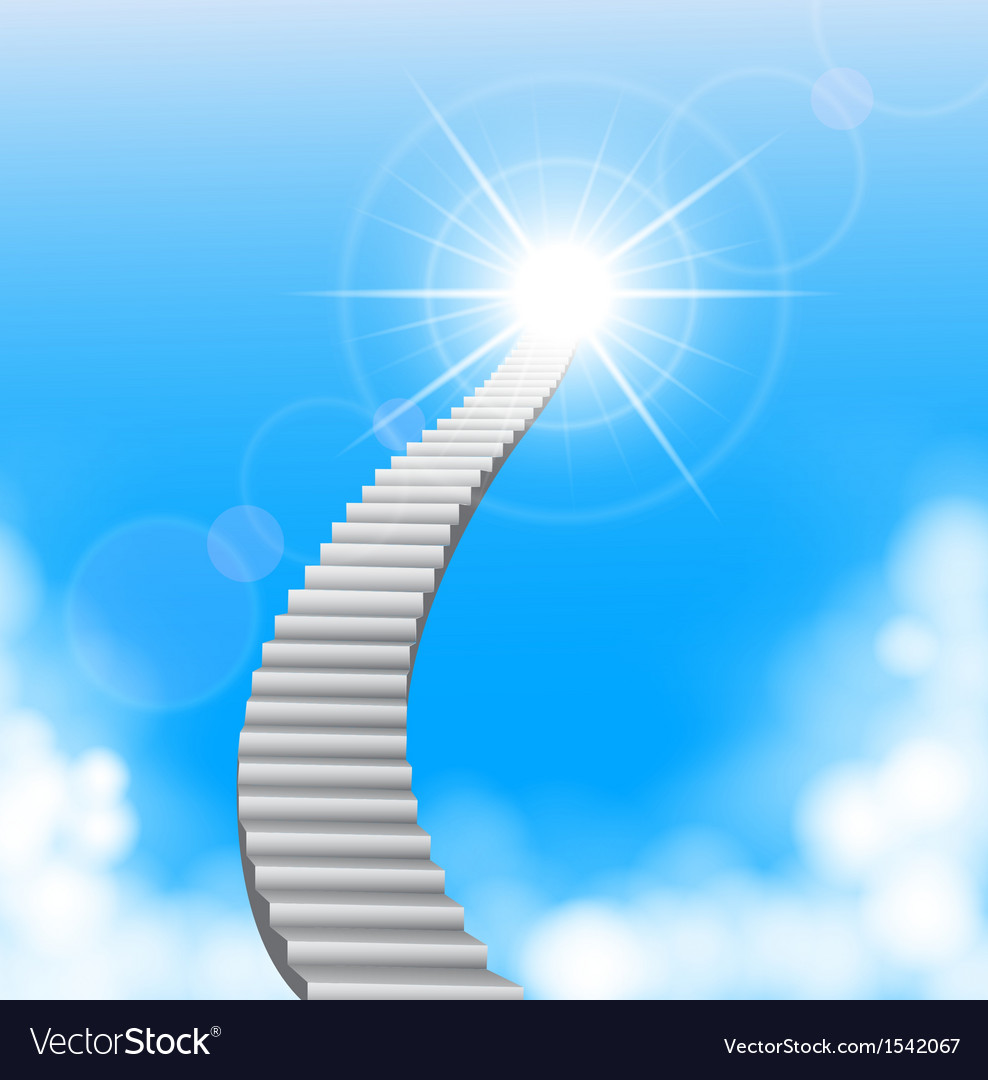 Stairway to heaven Royalty Free Vector Image - VectorStock