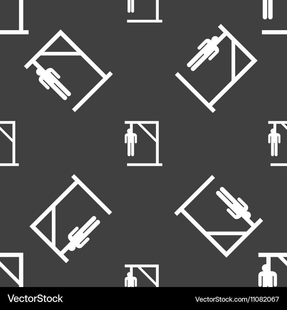 Suicide concept icon sign seamless pattern Vector Image