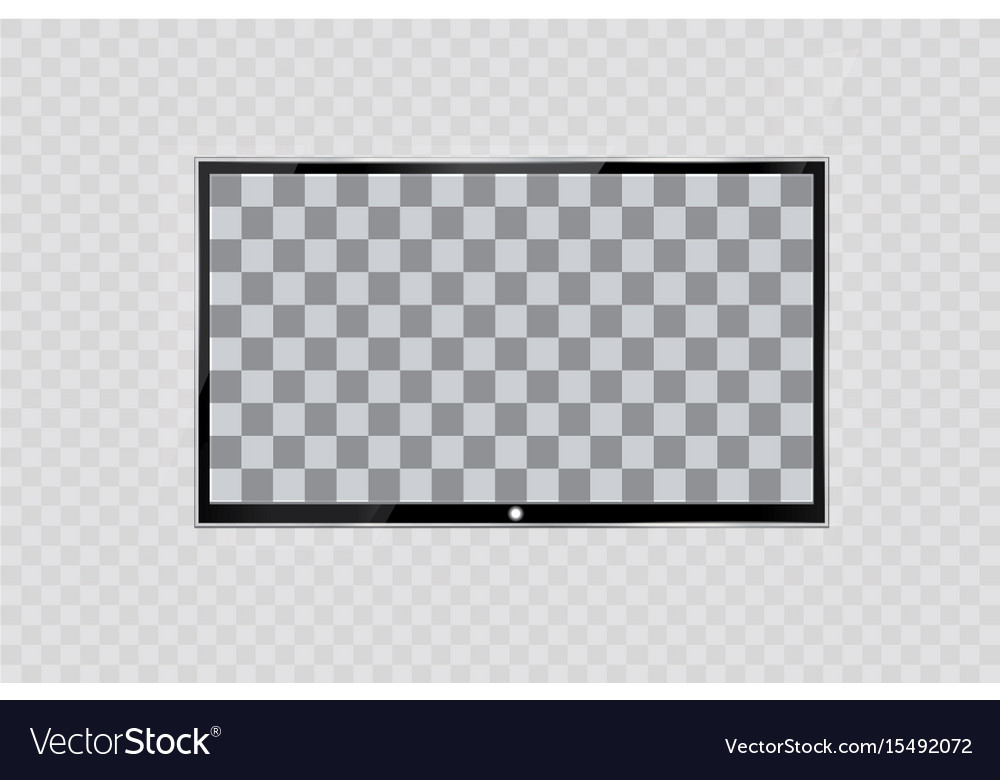 Flat Led Monitor Of Computer Or Black Photo Frame Vector Image
