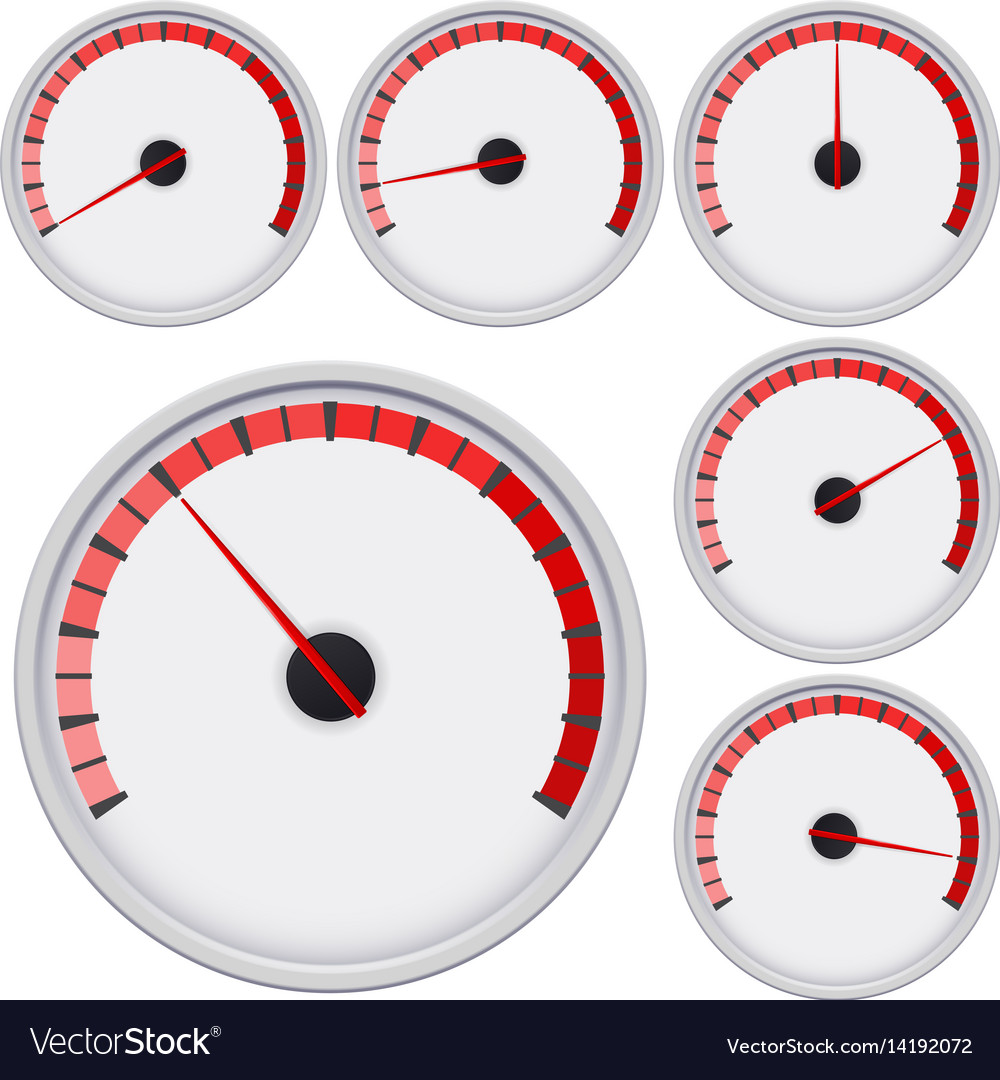 Industrial blank gauge red scale