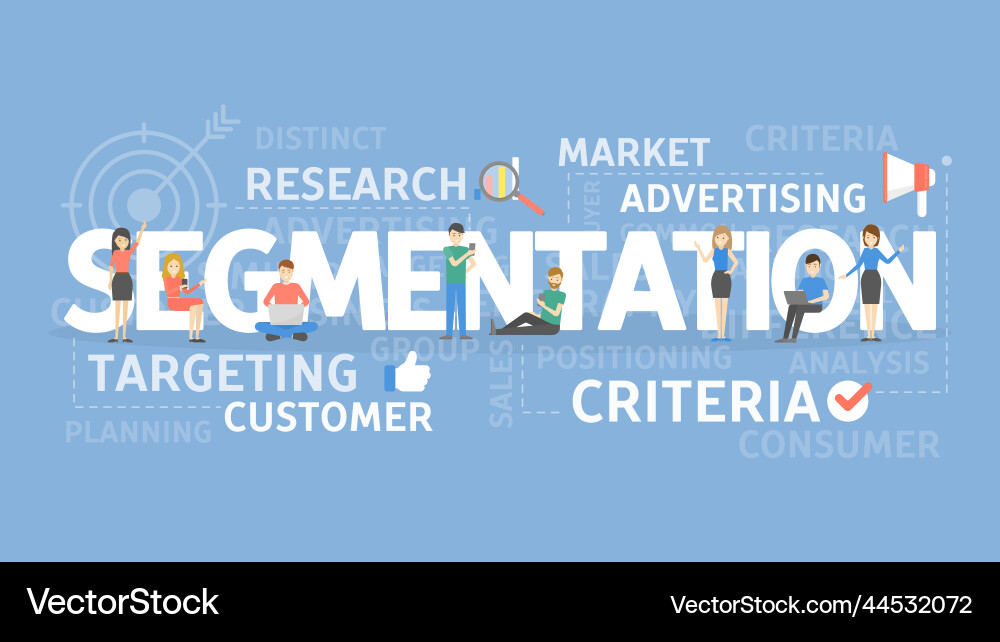 Segmentation concept Royalty Free Vector Image