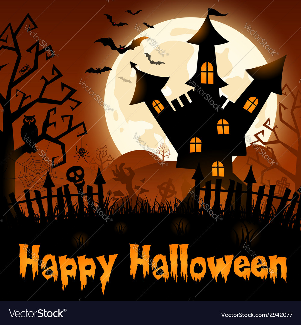 Halloween poster Royalty Free Vector Image - VectorStock