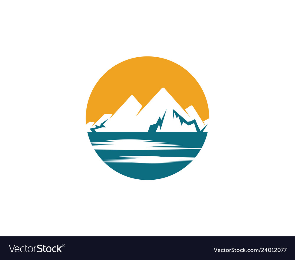 Mountain icon logo Royalty Free Vector Image - VectorStock