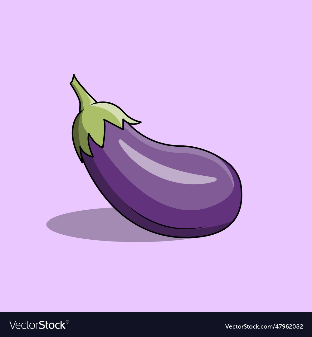 Eggplant Royalty Free Vector Image - VectorStock