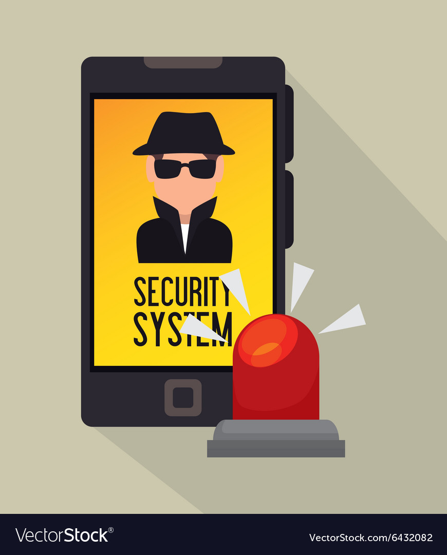 Surveillance security system Royalty Free Vector Image