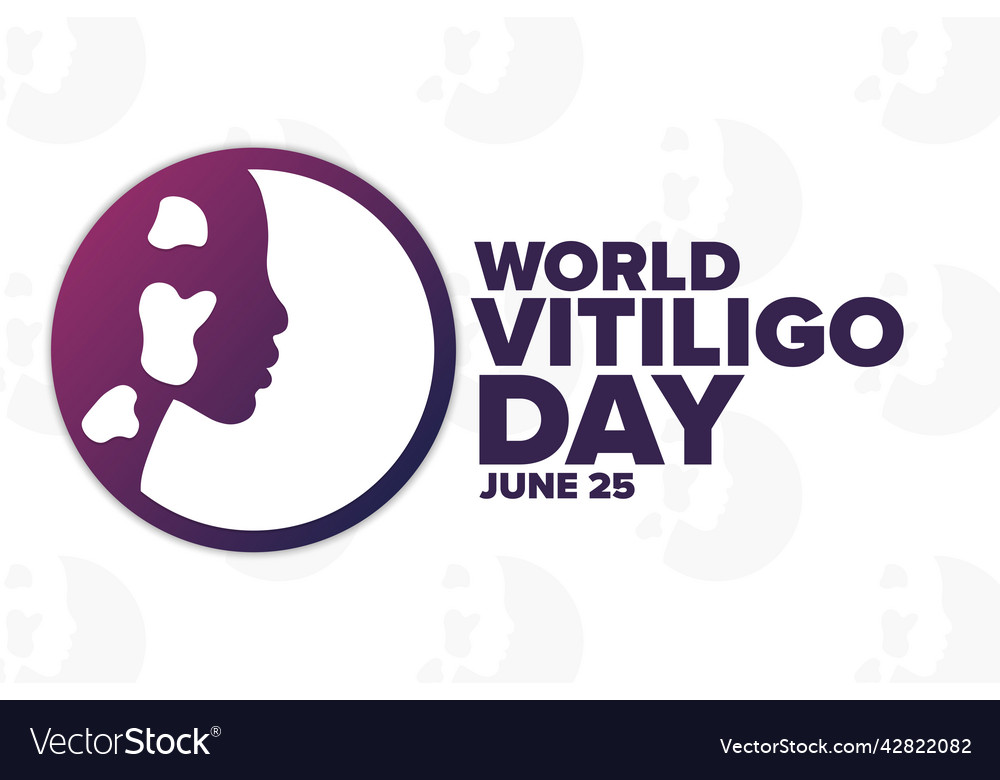 World vitiligo day june 25 holiday concept Vector Image
