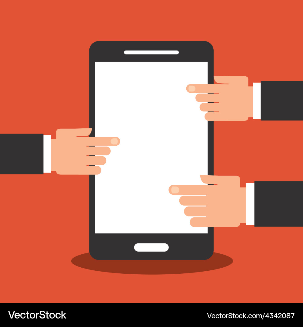 Cell phone Royalty Free Vector Image - VectorStock