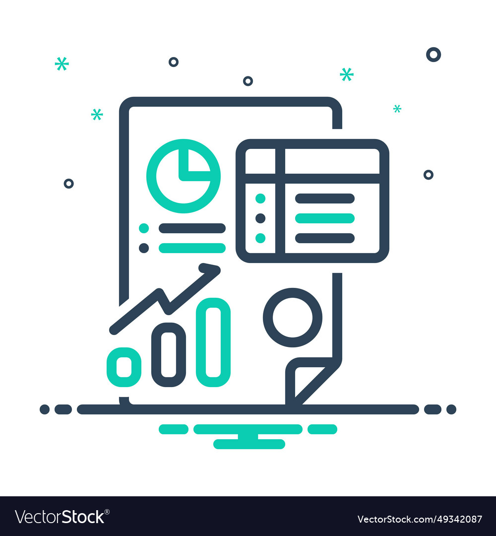 Sales data Royalty Free Vector Image - VectorStock