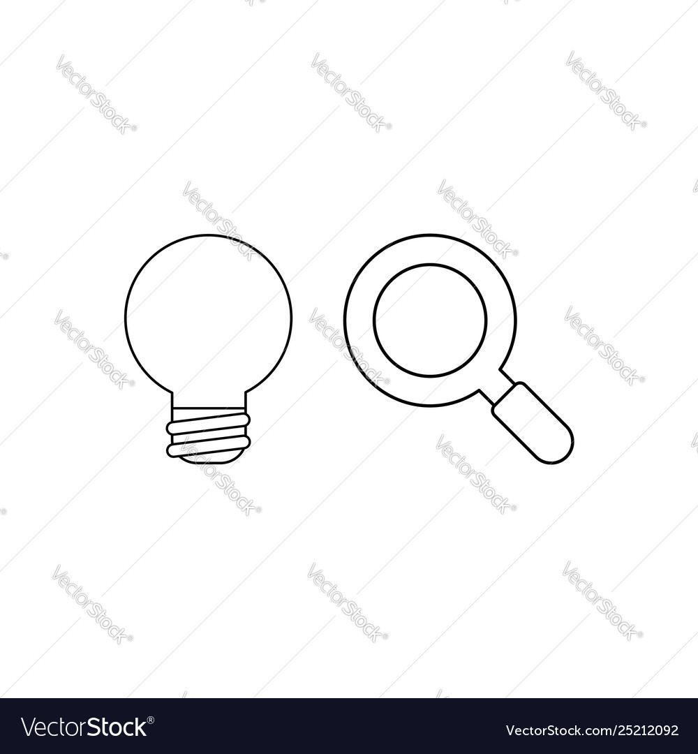 Icon concept bad idea light bulb Royalty Free Vector Image