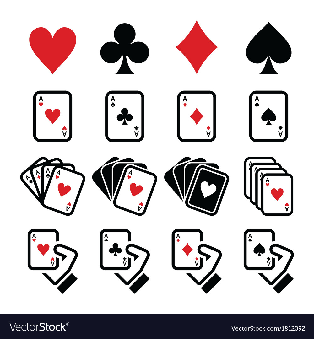 Casino Card Icon Template Vector Illustration Designplaying Card