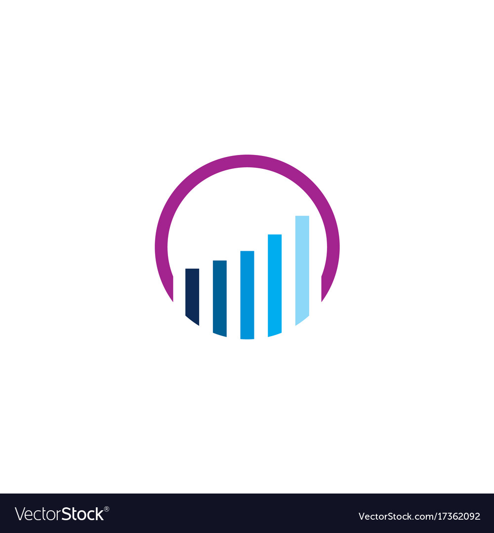 Round chart business logo