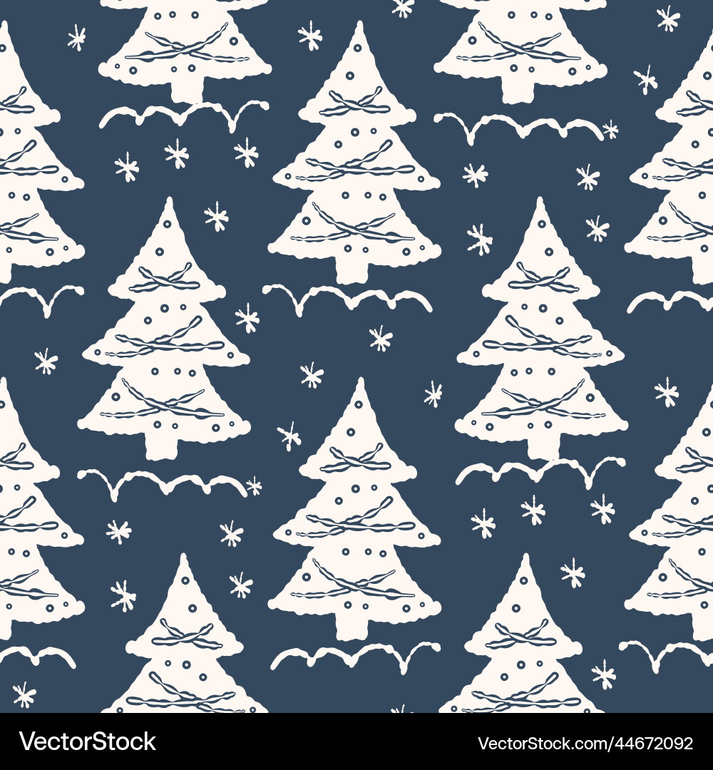 Seamless christmas pattern Royalty Free Vector Image