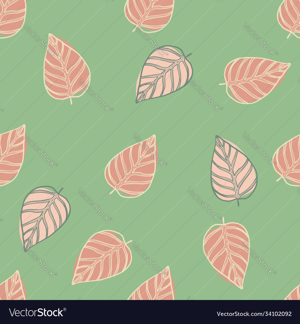 Simple seamless random pattern with outline Vector Image