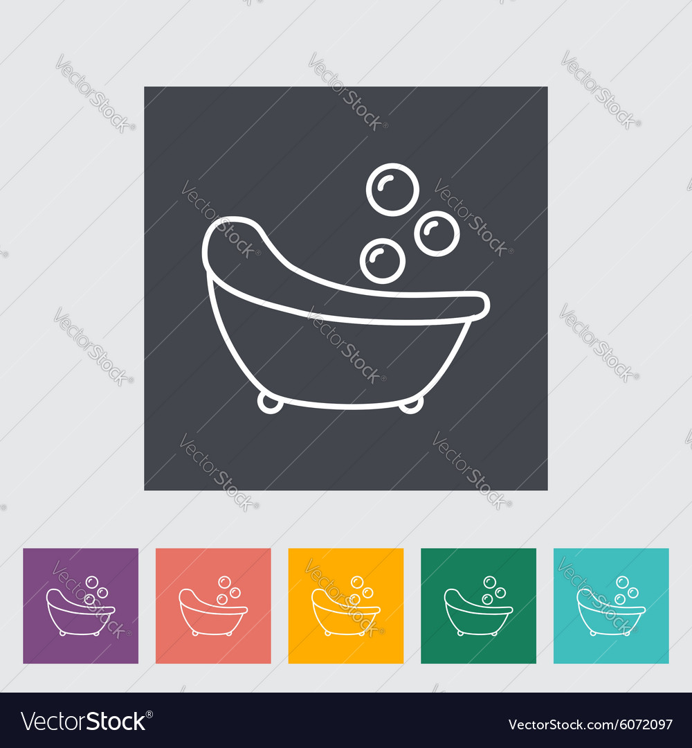 Bath icon Royalty Free Vector Image - VectorStock