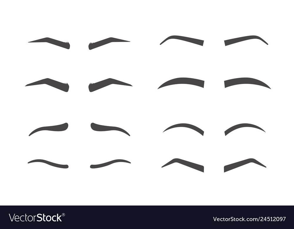 Eyebrow Shaping Isolated Royalty Free Vector Image