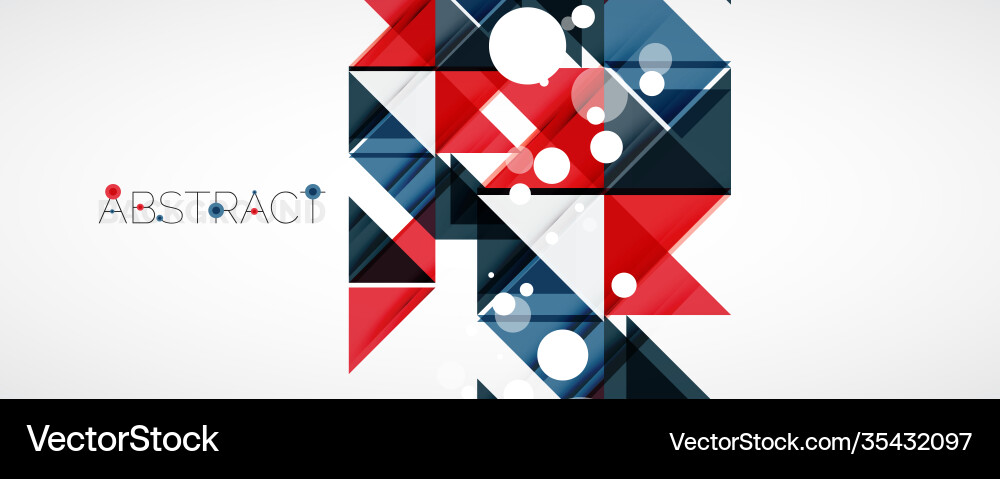 Geometric abstract background techno color Vector Image