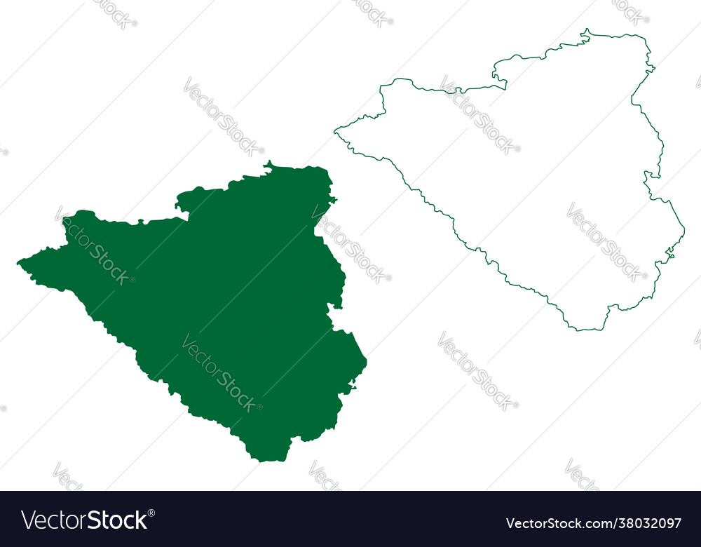 Nagpur district maharashtra state division Vector Image