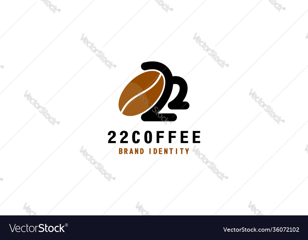 22 coffee logo Royalty Free Vector Image - VectorStock