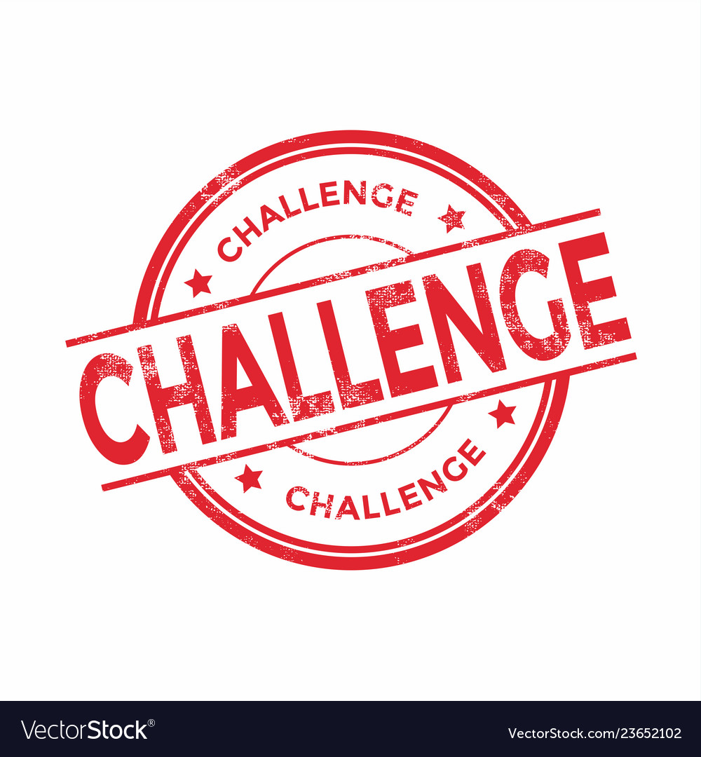 Challenge stamp isolated on white background Vector Image