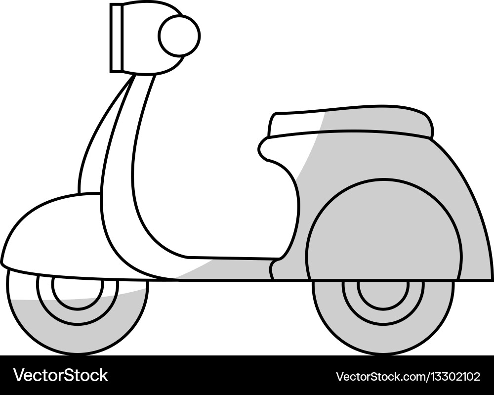 Scooter motorcycle icon Royalty Free Vector Image