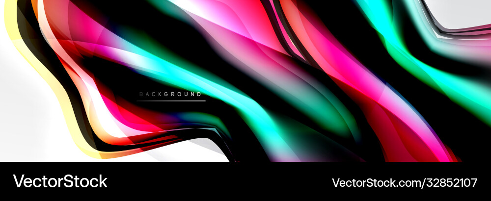 Abstract background flowing liquid style Vector Image