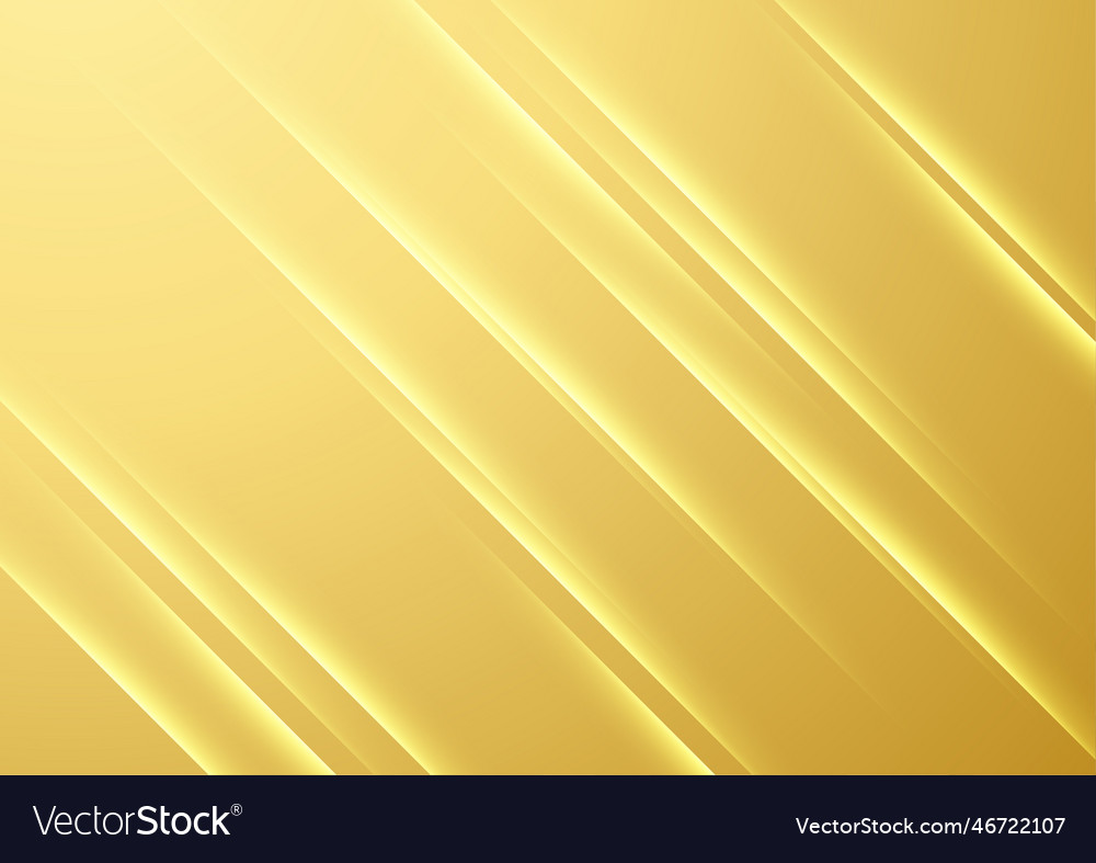 Abstract wave gold line background golden Vector Image