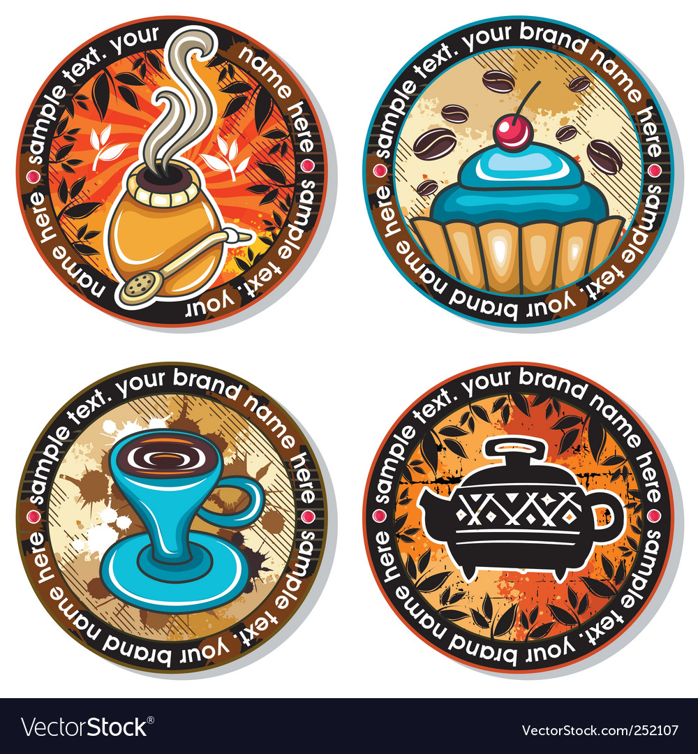 Drink coasters Royalty Free Vector Image - VectorStock