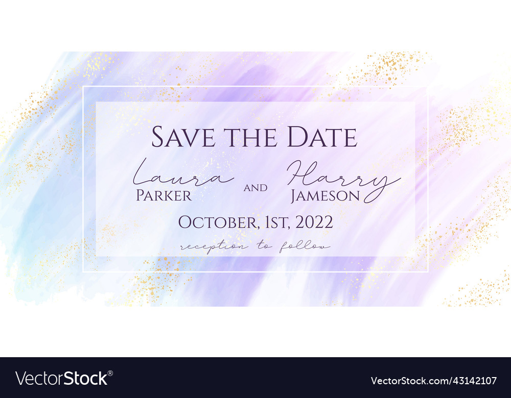 Violet blue liquid watercolor background vector image Violet blue liquid watercolor background