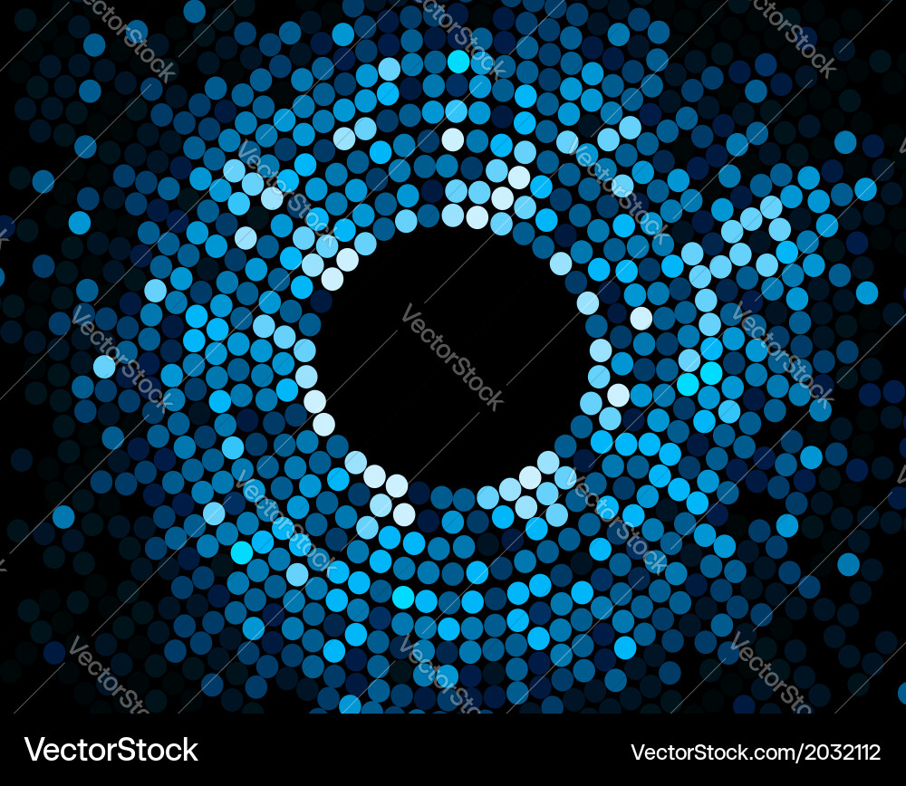 Abstract mosaic blue background Royalty Free Vector Image