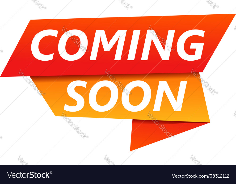 Coming soon instance icon cartoon style Royalty Free Vector