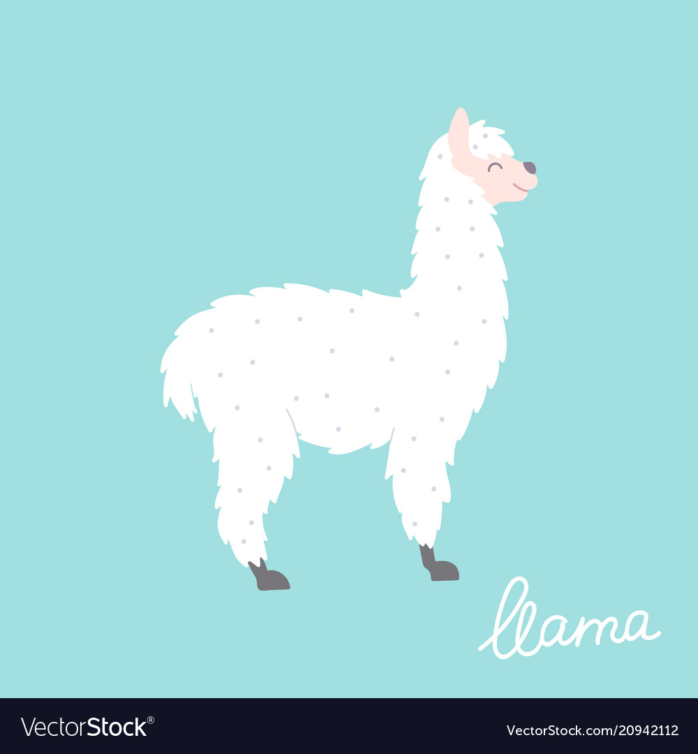 Llama Royalty Free Vector Image - VectorStock