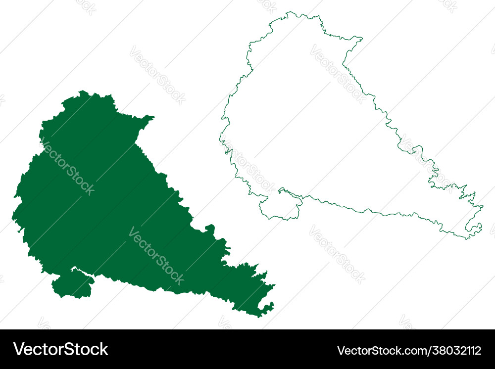 Pune District Maharashtra State Division Vector Image