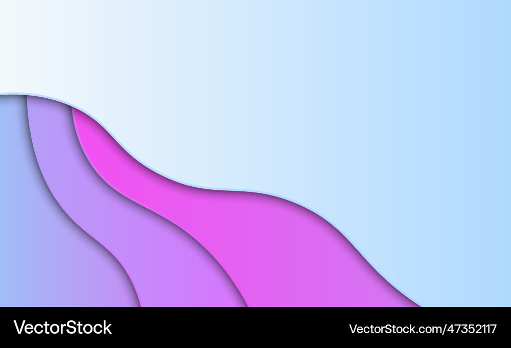 Blue and pink gradient wave with space for text Vector Image