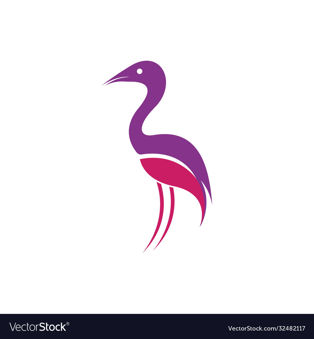 Flamingo Logo Royalty Free Vector Image - Vectorstock