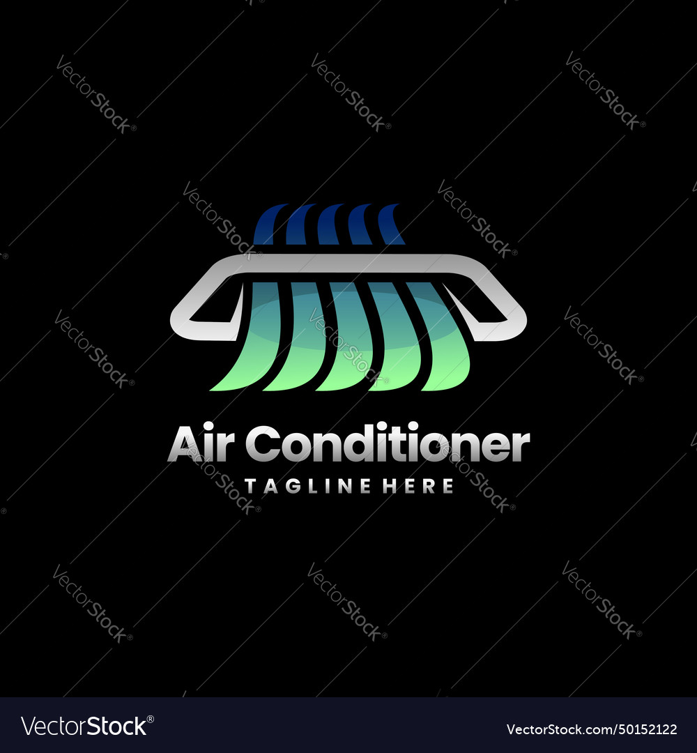 Air conditioning logo for company or commercial Vector Image