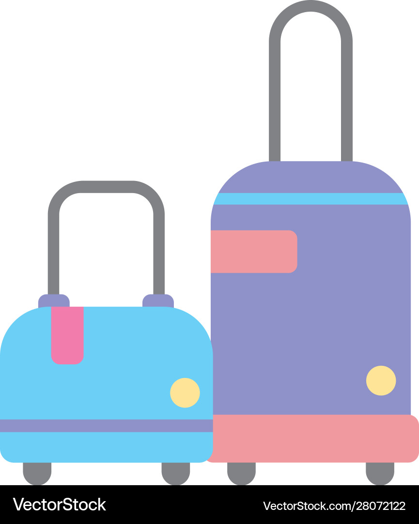 Isolated bags for travel design Royalty Free Vector Image
