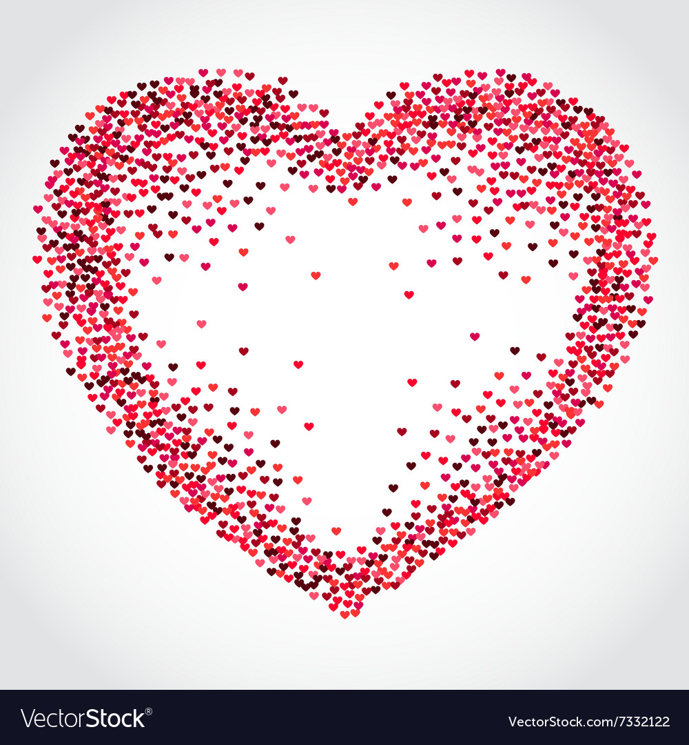 Valentine hearts background 1 Royalty Free Vector Image