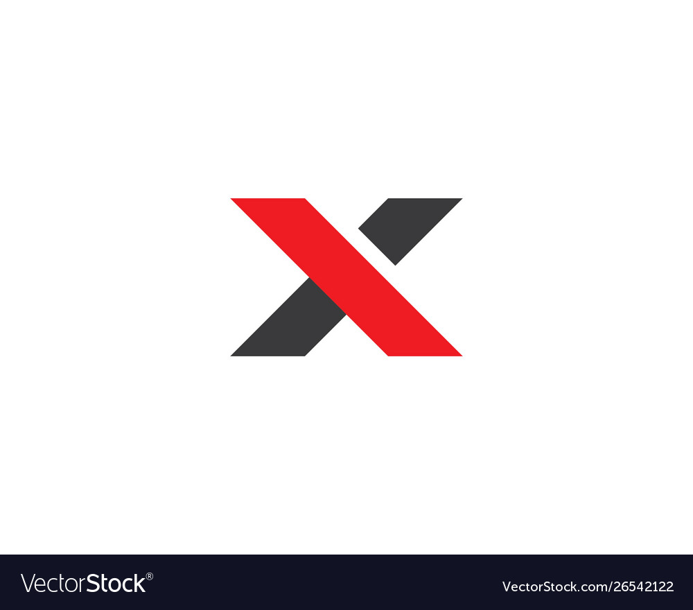 X letter logo template Royalty Free Vector Image