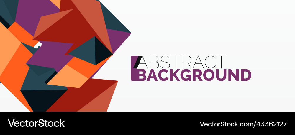 Abstract line and triangle background creative Vector Image