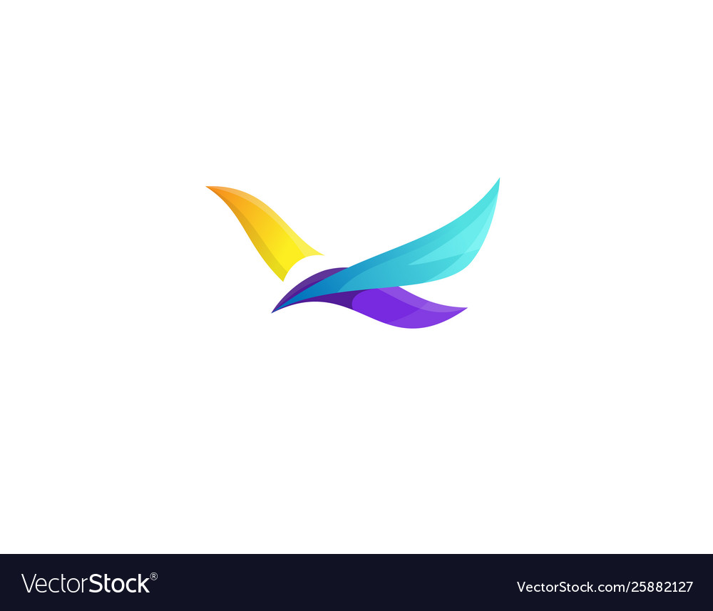 Bird design logo Royalty Free Vector Image - VectorStock