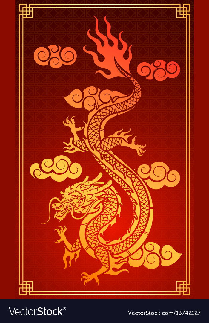 Chinese dragon Royalty Free Vector Image - VectorStock