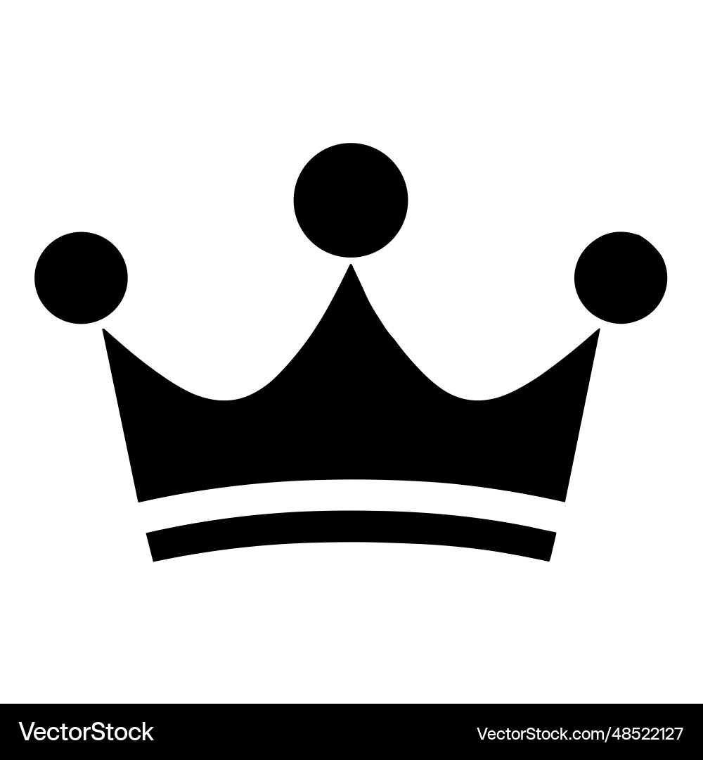 Crown silhouettes Royalty Free Vector Image - VectorStock