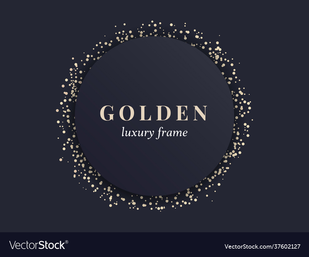 Gold Luxury Frame Royalty Free Vector Image - Vectorstock