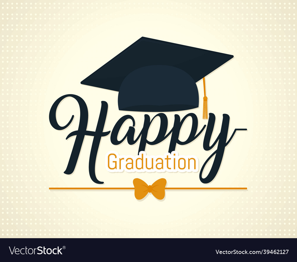 Happy Graduation Royalty Free Vector Image - Vectorstock