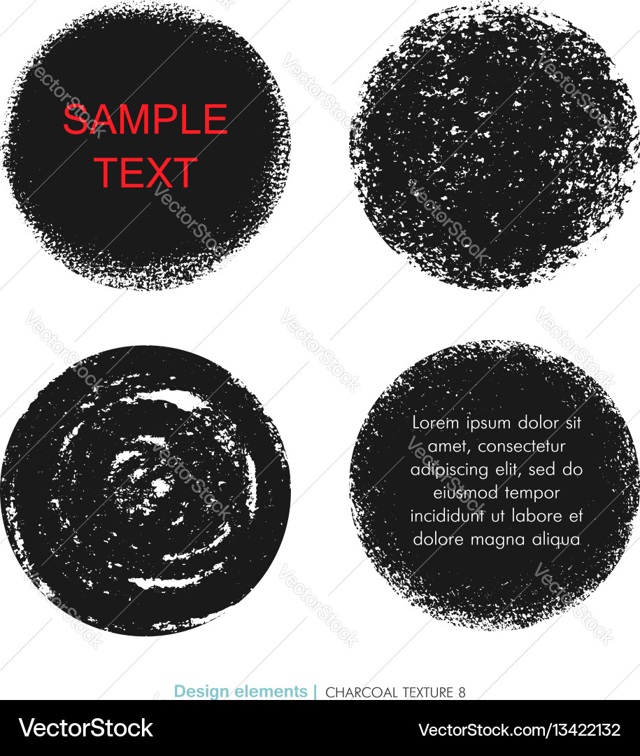 Hand drawn decorative charcoal scribble texture Vector Image