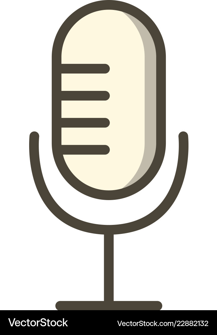 Microphone icon Royalty Free Vector Image - VectorStock